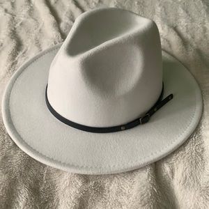 White Fedora hat
